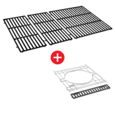 WEBER CRAFTED Porcelain-Enameled Cast-Iron Cooking Grates & Frame Kit - GENESIS 400 series