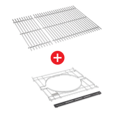 WEBER CRAFTED Stainless Steel Cooking Grates & Frame Kit – SPIRIT 300 series, SEARWOOD 600, & SMOKEFIRE EX4