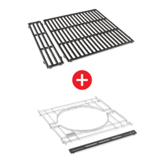 WEBER CRAFTED Porcelain-Enameled Cast-Iron Cooking Grates & Frame Kit – SPIRIT 200 series