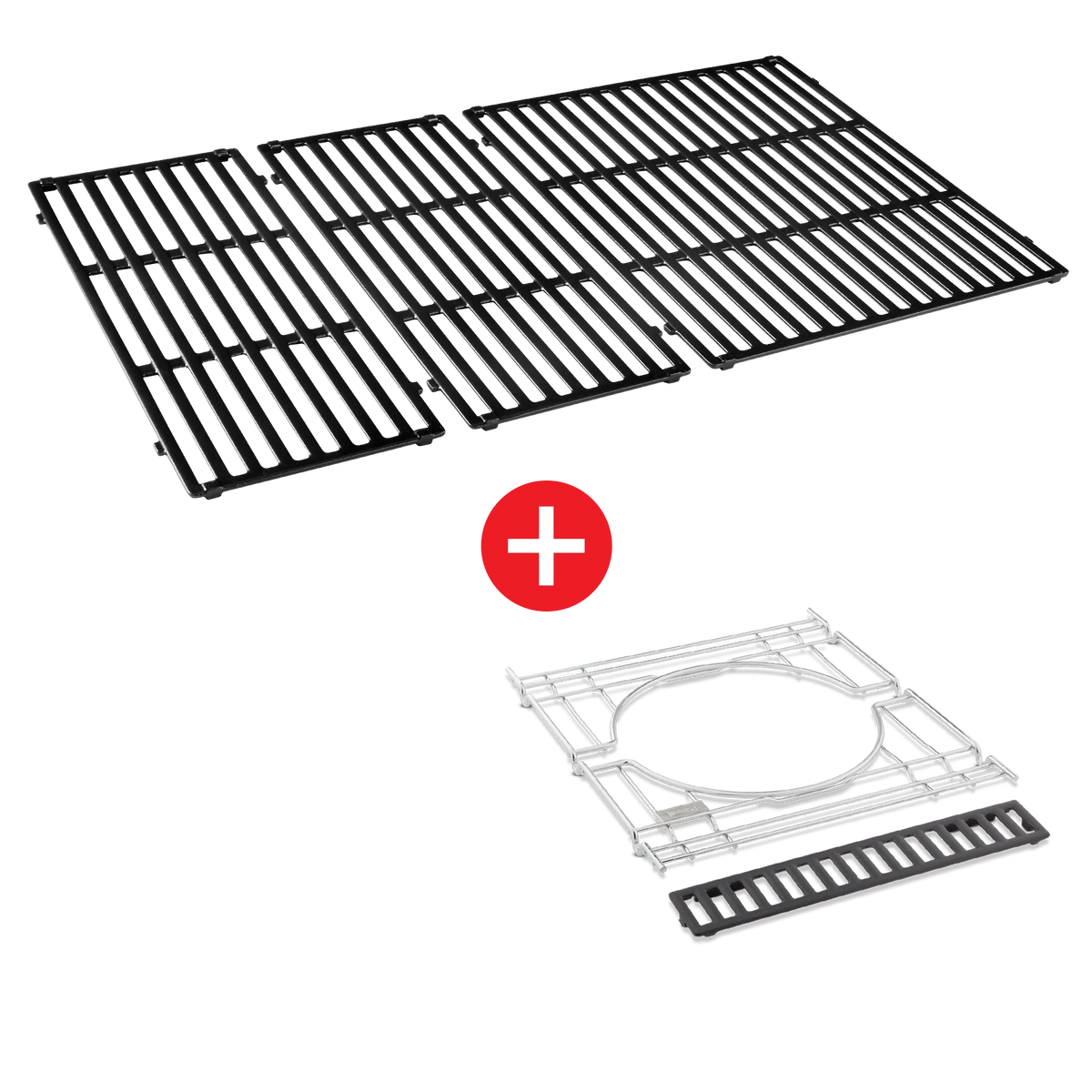 WEBER CRAFTED Porcelain-Enameled Cast-Iron Cooking Grates & Frame Kit - GENESIS 400 series