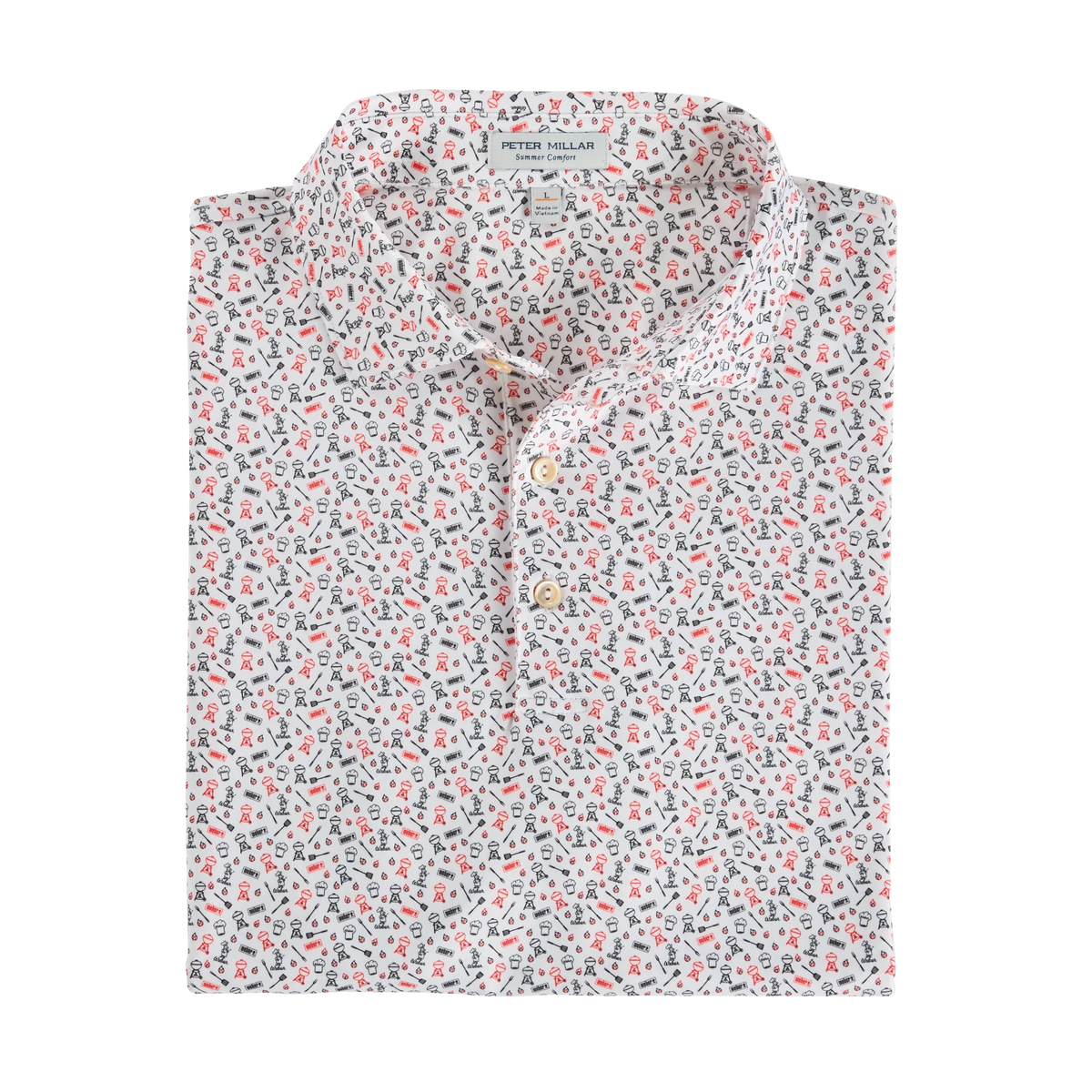 Weber x Peter Millar Polo - Red