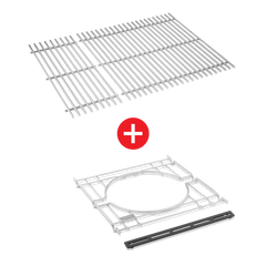 WEBER CRAFTED Stainless Steel Cooking Grates & Frame Kit  – SPIRIT 300 series, SEARWOOD 600, & SMOKEFIRE EX4
