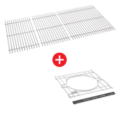 WEBER CRAFTED Stainless Steel Cooking Grates & Frame Kit  – SEARWOOD XL 600, SMOKEFIRE EX6